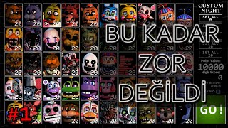 BU KADAR ZOR DEĞİLDİ  FNAF ULTİMATE CUSTOM NİGHT 1 [upl. by Glimp]