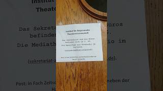 Angewandte Theater Wissenschaft Gießen Hessen Deutschland gießen deutschland germany jlu atw [upl. by Acus]