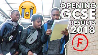 OPENING GCSE RESULTS 2018 LIVE REACTION WITH FRIENDS GONE WRONG [upl. by Nylsor67]