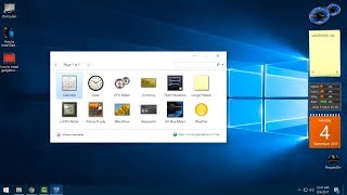 How to install Gadgets on Windows 10 [upl. by Aivirt]