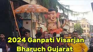 quotBharuch Ganpati Visarjan 2024  Vibrant Celebrations in Gujarat  thamlenquot [upl. by Natehc]