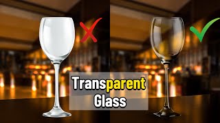 How to make Transparent Glass in Photoshop [upl. by Lamarre]