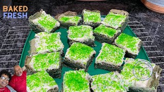 GREEN VELVET BROWNIESamazing diy homemade homemadecooking baking easy [upl. by Tarryn]