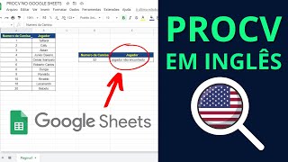 PROCV EM INGLÊS PROCV NO GOOGLE SHEETS [upl. by Reginauld]