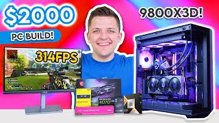 BEST 2000 Gaming PC Build  ft Ryzen 9800X3D 🚀 Full 1440p Build Guide w Benchmarks [upl. by Kcirneh548]