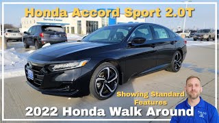 2022 Honda Accord Sport 20T Walk Around Review [upl. by Karly]