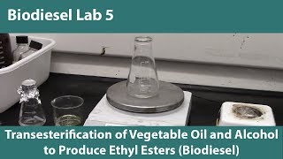 Lab 5 UpdatedTransesterification of Vegetable Oil and Alcohol to Produce Ethyl Esters Biodiesel [upl. by Lasko744]