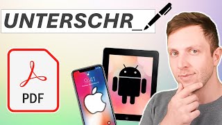 Schnellster Weg PDF auf Android amp iPhone zu unterschreiben [upl. by Eelsew282]