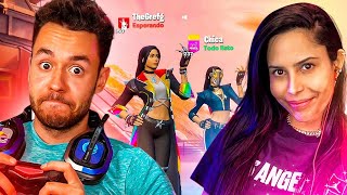 JUGANDO CON CHICA Y SU SKIN DE FORTNITE  TheGrefg [upl. by Selassie]