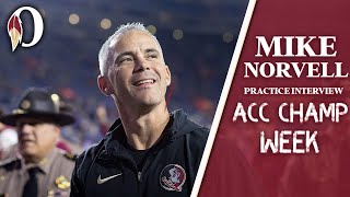 FSU football  Mike Norvell on Rodemaker Glenn challenges of December calendar facing Louisville [upl. by Harri]