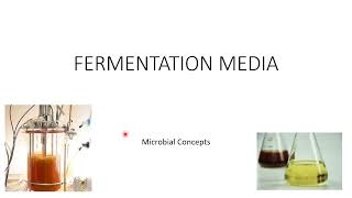 Fermentation media  Fermentation technology  Industrial microbiology [upl. by Sulihpoeht]