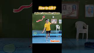 How To Lift ❓shorts badminton badmintontraining [upl. by Intihw]