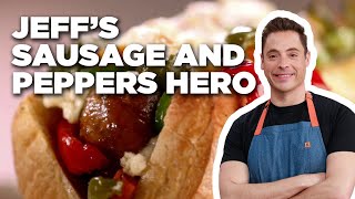 How to Make Jeffs Sausage and Peppers Hero  Food Network [upl. by Markowitz998]