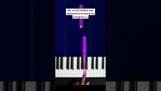 What should I do If I impress people with my fake piano skills 😨😨 pianosoinapp pianototurial [upl. by Nauqahs]