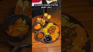 Ultimate Platter 129 only chineseplatter manchurian chowmein springrolls platter momos op [upl. by Namyac]