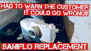 SANIFLO REPLACEMENT How to fit a MACERATOR Plumbing how to Uk [upl. by Menzies]