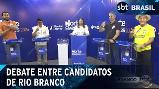 TV Norte Acre afiliada do SBT promove debate dos candidatos de Rio Branco  SBT Brasil 160924 [upl. by Kath740]