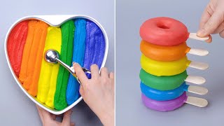 🌈 Satisfying Rainbow Cake Decorating For Holiday  Yummy Colorful Cake and Dessert Recipe [upl. by Filler34]