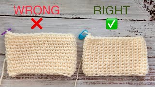 Most crocheters make WAISTCOAT stitch WRONG How to crochet waistcoat stitch Crochet Video Tutorial [upl. by Yrahcaz769]