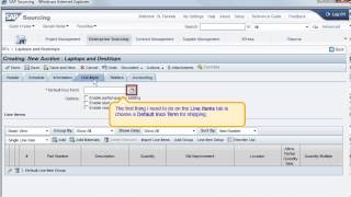 Creating an Auction in SAP Sourcing [upl. by Wesla]