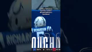 Anthony Richardson launches a perfect 60yard bomb for a touchdown [upl. by Iba439]