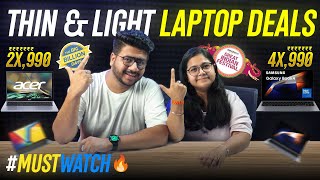 🔥LATEST 🔥 THIN amp LIGHT Laptop Deals from ₹20000  ₹60000 on Flipkart amp Amazon Sale sale laptop [upl. by Lancaster]