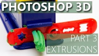 3D in Photoshop CS6  03  Extrusions [upl. by Nuawed]