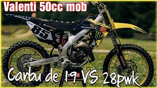 vlog suzuki Valenti 50cc mob cross  carbu de 19 ou 28mm🤔 [upl. by Cristi]