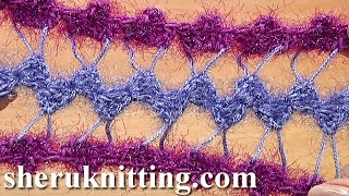 Developing Basic Strip With Additional Crochet Tutorial 31 Hairpin Lace Crochet [upl. by Lindon]