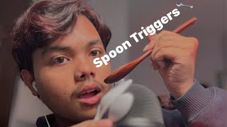 ASMR Spoon Triggers PlasticWooden [upl. by Dey]