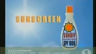 Baz Luhrmann  Everybodys Free To Wear Sunscreen [upl. by Cassella458]