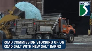 Saginaw Co Road Commission stocking up on road salt [upl. by Aivyls18]