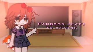 Fandoms react to eachotherFnafAfton familyunrealistic [upl. by Hayton573]