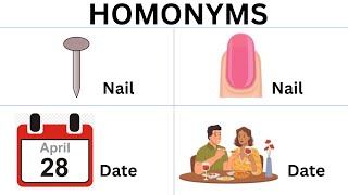 Homonyms I Learn English [upl. by Drofiar983]