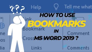 How to use Bookmark in MS Word 2019 quick amp easy  Microsoft Word 2019 Tutorials [upl. by Anavoig]