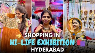 Exploring Hilife exhibition222324 Nov in Hyderabad shopping 🛍jewellery saree youtube vlog [upl. by Notslah]