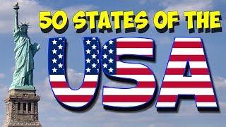 The 50 States of the USA Fun Song [upl. by Anatsirhc]