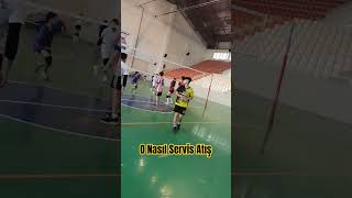 O Nasıl Servis Atışı😱 Volleyball Vole Voleybol Volei maç match file [upl. by Nolahp]