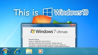 Windows 10 but it looks like Windows 7 Windows 10 22H2 to 7 Update 2 [upl. by Iris]