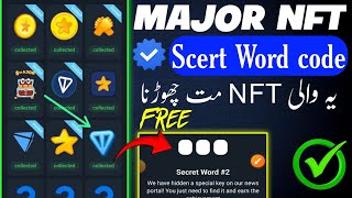 Major Secret Word 2  Major Achievement Secret Word  Major new achievement today major new update [upl. by Lorita793]