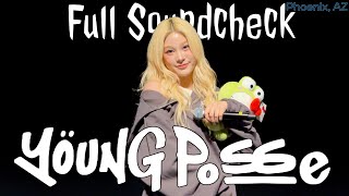 241031 영파씨 YOUNG POSSE Jiana  Full soundcheck 3 songs live  Herberger Theater Phoenix 4K Fancam [upl. by Lahcym]