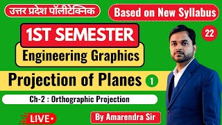 Lec22 Engineering Graphics II Projection of Planes PolytechnicPathshala [upl. by Livvi783]