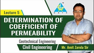 Determination of Coefficient of Permeability  Lecture 5  Geotechnical Engineering [upl. by Verneuil748]