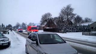 RTW  NEF RKISH Heide im schnee in Hemmingstedt ✔ [upl. by Maffei]