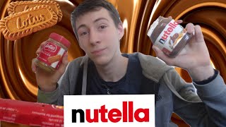 FAIRE DE LA PÂTE A TARTINER SPÉCULOOS AVEC DU NUTELLA [upl. by Miof Mela63]