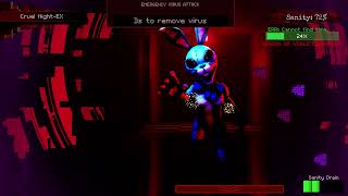 FNAF AFTEREFFECT DX  Cruel NightEX  The MOST PAINFUL CHALLENGE [upl. by Ahsimet367]