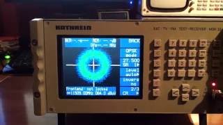 Kathrein MSK 33 showing Eutelsat 5 West A 50W at 11509MHz  DVB Newtec 8PSK Modulation [upl. by Oliva]