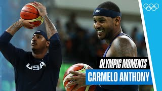 Carmelo Anthonys highlights at the Olympics 🇺🇸🏀 [upl. by Four]