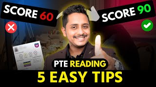 5 Easy Tips  PTE Reading Score Improvement 60 to 90  Skills PTE Academic [upl. by Donetta386]