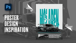 Hypercar Poster Design Photoshop Tutorial [upl. by Chessy]